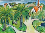 Annemarie Jacob, Riviera, 1921, Gouache