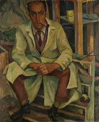 Bildhauer Kroher by Hermann Mühlen, 1931, Oil on canvas, sold Dec 2006