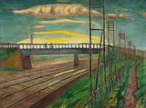 Rudolf Möller, Feldstraßenbrücke, 1909, Oil on canvas