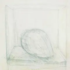 Michael Croissant, Ohne Titel, 1970, Pencil drawing
