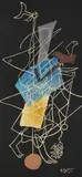 Georges Braque, Sujet mythologique, 1951, Lithograph in colours