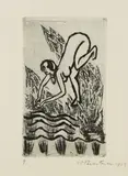 Max Pechstein, Badende, 1913, Etching
