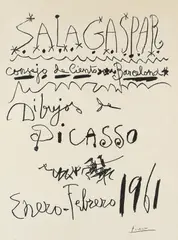 Dibujos de Picasso by Pablo Picasso, 1961, Lithograph, sold Nov 2006