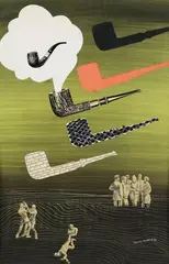 Conroy Maddox, Pipe Dream, 1945, Collage