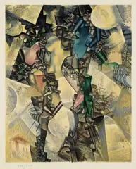 La noce by Fernand Léger, 1910, Offset lithograph in colours, sold Nov 2006