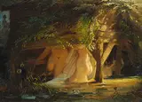 August von Kreling, Im Badehaus, 1850, Oil on canvas