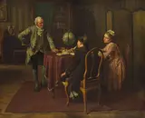 Emil Brack, Privatunterricht, 1890, Oil on canvas