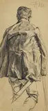 Adolph von Menzel, Studie eines laufenden Mannes von hinten