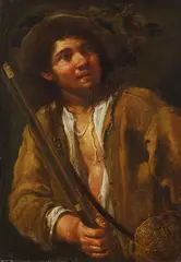 Bernhard Keil, Zugeschrieben - Junger Bauer, Oil on canvas