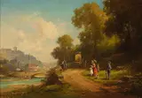 Willy Moralt, Landstraße am Fluss
