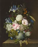 Ernestine Wendel, Blumenstillleben, 1839, Oil on canvas