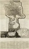 Giovanni Battista Piranesi, 2 Bll.: Pianta di Roma e del Campo Marzo. Catalogo delle opere date finora alla luce da Gio Battista Piranesi (Catalogo inciso)