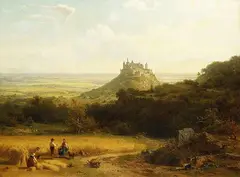 Arnold Meermann, Landschaft mit Schloss, 1874, Oil on canvas
