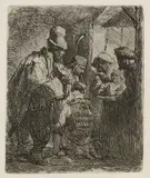 Harmensz. van Rijn Rembrandt, Die wandernden Musikanten, 1635, Etching