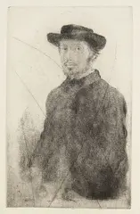 Autoportrait by Edgar Degas, 1857, Etching, sold Oct 2006