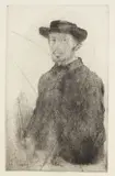 Edgar Degas, Autoportrait, 1857, Etching