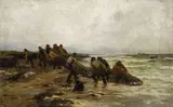 Julius Runge, Fischer an der dänischen Küste, 1883, Oil on canvas