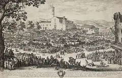 Salomon Savery, Der Jahrmarkt von Impruneta, 1640, Etching