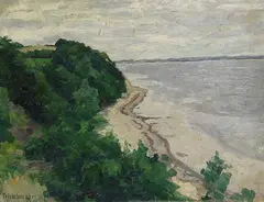 Friedrich Schaper, Ostseeküste bei Osterholz, 1914, Oil on canvas