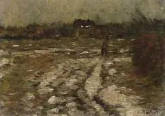 3 Ölstudien: Landschaften by Rudolf Höckner, 1907, Oil on paper, sold Oct 2006