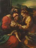 Leonardo da Vinci, In der Art von - Maria mit dem Jesuskind, Oil on canvas