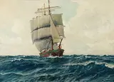 Patrick von Kalckreuth, Vollschiff auf bewegter See
