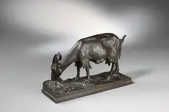 Paul Moye, Grasende Ziege, Bronze