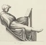 Marie Ellenrieder, Figurenstudie, 1816, Pen and India ink drawing