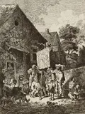 Friedrich Müller gen. Maler Müller, Bänkelsäger, 1768, Etching