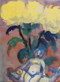 Gelbe Dahlien und Figur by Emil Nolde, 1930, Watercolour, sold Jun 2006