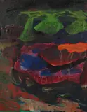 Dunkelheit III by Per Kirkeby, 1990, Oil, sold Jun 2006