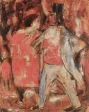 Herr und Dame by Christian Rohlfs, 1922, Watercolour, sold Jun 2006