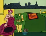 Valerio Adami, Gatta ci cova, 1993, Acrylic on canvas