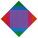 Max Bill, Zerstrahlung von violett, 1972, Oil on canvas