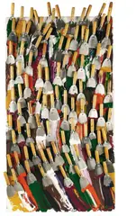 Arman, And metal, 1987, Acrylic