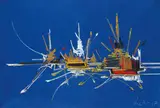 Georges Mathieu, Alkaest, 1967, Oil on canvas