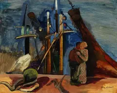 Abschied by Felix Nussbaum, 1935, Oil, sold Jun 2006