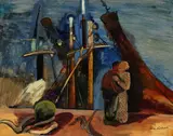 Felix Nussbaum, Abschied, 1935, Oil