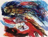 Karel Appel, Ohne Titel, 1958, Gouache