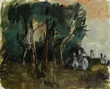 Nach Corot: Reigen by Markus Lüpertz, 1985, Oil on canvas, sold Jun 2006