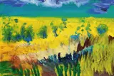 Rapsfeld by Rainer Fetting, 1997, Oil on canvas, sold Jun 2006
