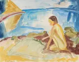 Erich Heckel, Kind am Wasser
