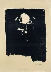Düsterer Männerkopf by Emil Nolde, 1907, Lithograph in colours, sold Jun 2006