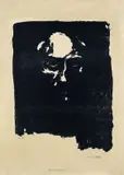 Emil Nolde, Düsterer Männerkopf, 1907, Lithograph in colours