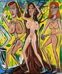 Hp (Hans Peter) Zimmer, Under the lemon tree, 1986, Acrylic on canvas