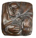 Ruht im Frieden seiner Hände by Käthe Kollwitz, 1935, Bronze, sold Jun 2006