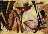 Theodor Werner, Komposition G 90/51, 1951, Oil