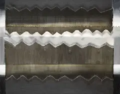 Silber auf Schwarz by Heinz Mack, 1963, Oil on canvas, sold Jun 2006