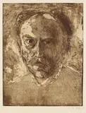 Emil Nolde, E.N. (Selbstporträt), 1908, Etching and aquatint