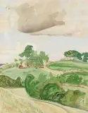 Landschaft in Angeln by Erich Heckel, 1938, Watercolour, sold Jun 2006